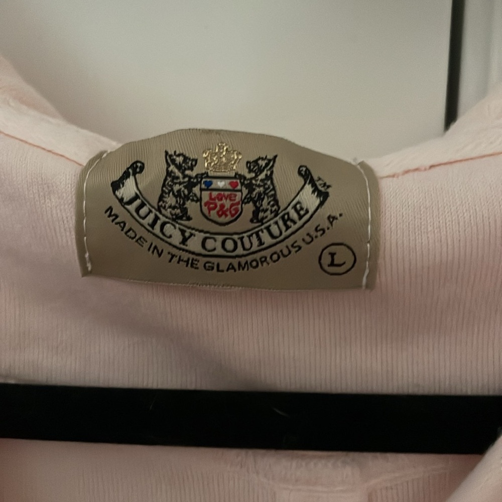 Rare Baby Pink Vintage Juicy Couture Zip Up - Picture 2 of 4